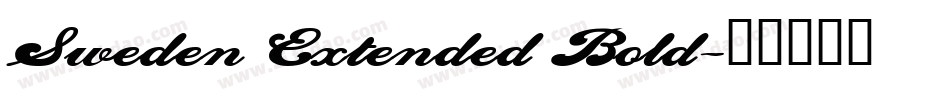 Sweden Extended Bold字体转换